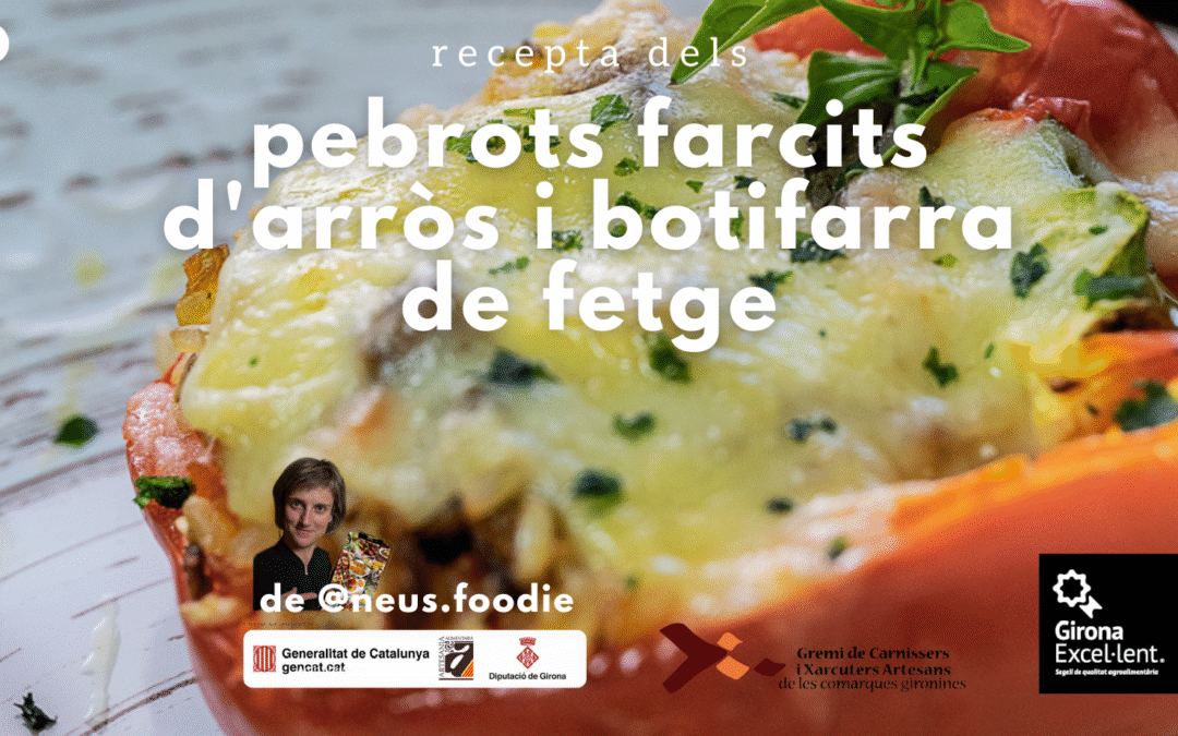 Pebrots farcits d’arròs i botifarra de fetge