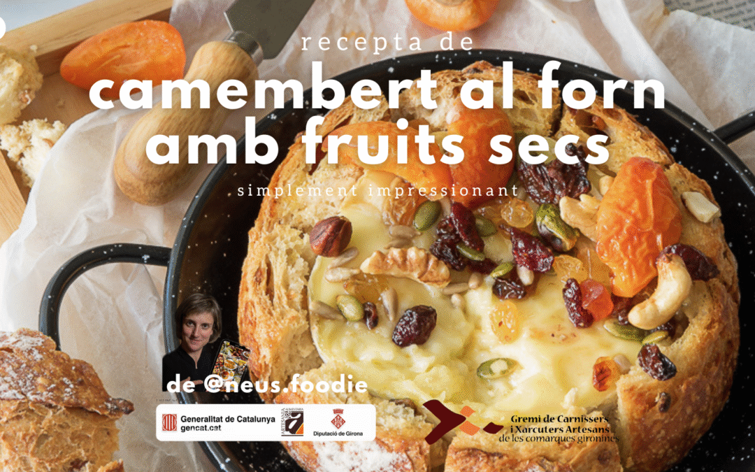 Camembert al forn amb fruits secs i albercocs