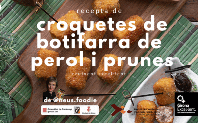 Croquetes de botifarra de perol amb prunes confitades Excel·lents