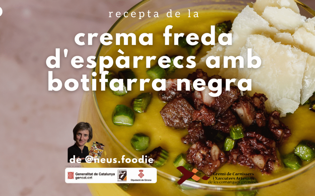 Crema freda d’espàrrecs amb botifarra negra