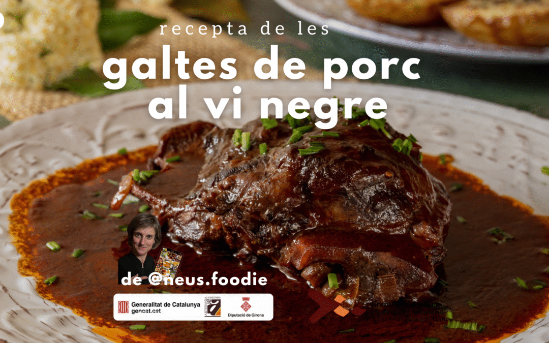Galtes de porc al vi negre