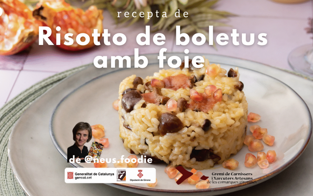 Risotto de boletus amb foie