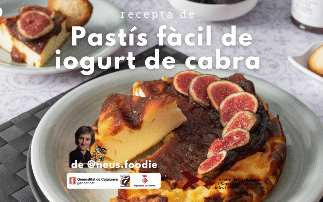 Pastís fàcil de iogurt de cabra