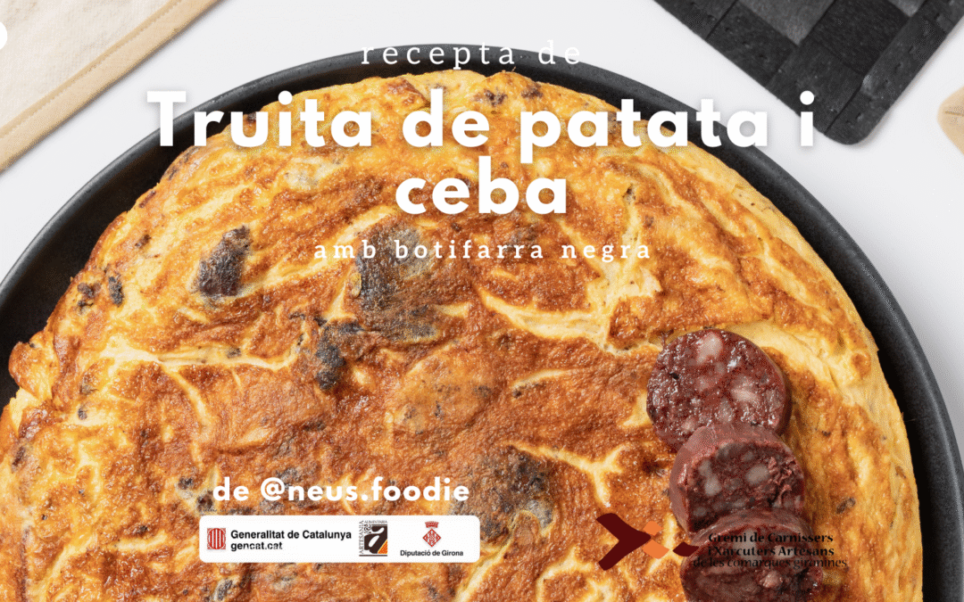 Truita de patata i ceba amb botifarra negra